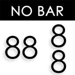 No bar, separated digits +15%