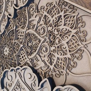 Boho Wall Design Multi Layered Masterpiece 36"x24"