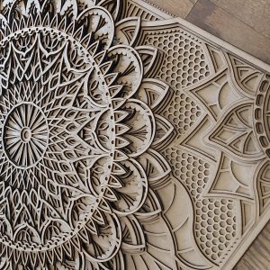 Boho Wall Design Multi Layered Masterpiece 36"x24"