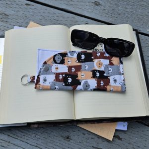 "Cute Cats" Sunglasses and Eyeglasses Fabric Cases with keychain loop