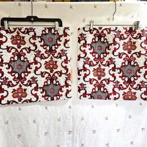 Set of Two Cushion Covers 18" Vintage Fabric