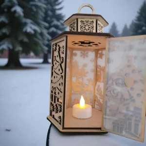 HAndmade Wooden Christmas Lanterns