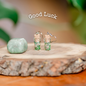 Good Luck Spell Jar Earrings