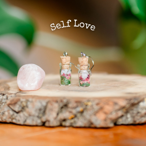 Self Love Spell Jar Earrings