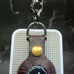 Apple Air Tag Holder Handcrafted from Premium Quality Vegetable Tanned Leather