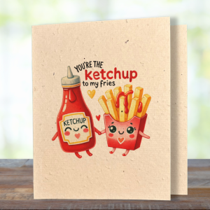 Ketchup & Fries - Better Together Plantable Card