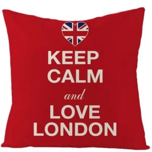 Keep Calm and Love London Pillow