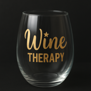 Wine Glass – “Wine Therapy”