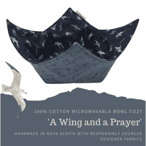 100% Cotton Microwavable Bowl Cozy - A Wing and a Prayer