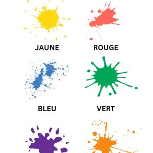 Colors Learning Poster - French
