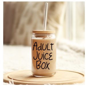 Adult Juice Box - Glass Beer Can