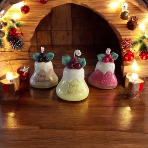 Christmas Bell Candle: Snickerdoodle Scented Coconut Soy Wax