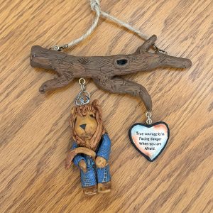 Polymer Clay Unique Cowardly Lion (Wizard of Oz) Wall Hanging Decor