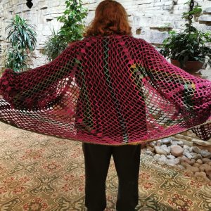 Oversized Mesh Crochet Cardigan