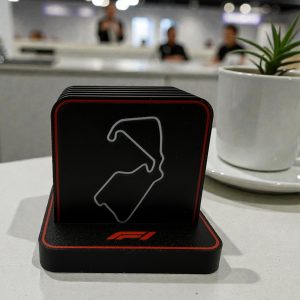 F1 3D Printed Coaster Set – Desk & Office Decor
