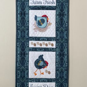 Quilted & Embroidered Table Topper/Wall Hanging