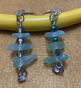 Earrings - sea glass