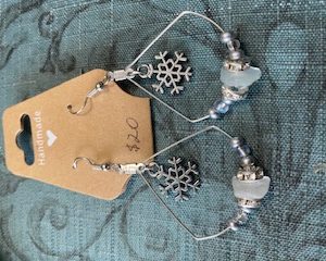 Snowflake earrings