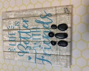 Life is Better with Friends wall hanging