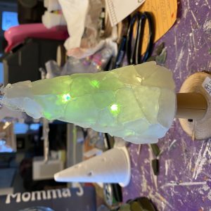 Light up sea glass tree