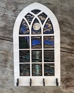 Key Holder Forest, Moon and Ocean