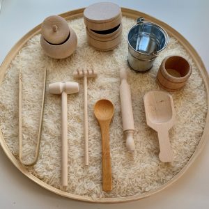 Sensory Play Tool Set w/ 6 hand tools and 4 bowls
