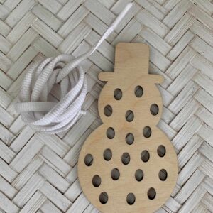 Snowman Lacing Activity