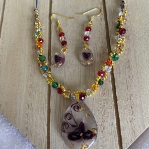 Quilling Love Fantasy Rose Jewelry Set