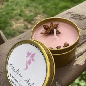Cinnamon Gold Tin Candle (by Scents in Fields)