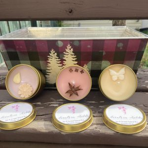 Golden Tin Candle - Trio (by Scents in Fields)