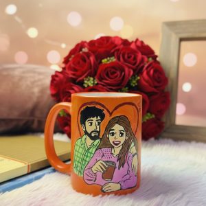 Handpainted Couple Mug