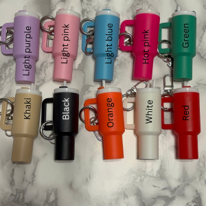 Chapstick tumbler keychain