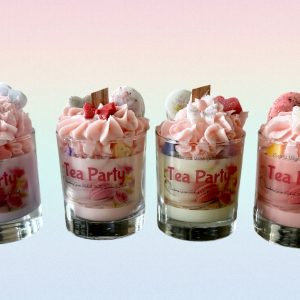 Tea Party Whipped Candle