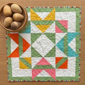 Quilted Spring Table Topper