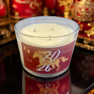 Year of the Fire Horse 2026 Candle, 16 oz / Bougie L'Année du Cheval de Feu 2026