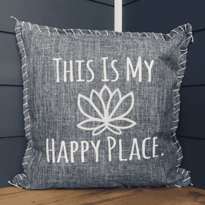 This Is My Happy Place. Pillow Cover