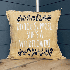 Do You Suppose She's A Wildflower? Pillow Cover.