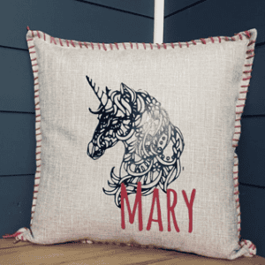 Unicorn. Pillow Cover.