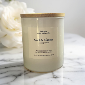 Mango and Papaya Soy Candle / Bougie Soleil de Mangue, 227 g.