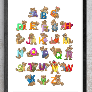 Teddy Bears Alphabet Chart | Digital Download