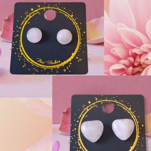Delicate Rose Quartz Studs: Minimalist Gemstone Earrings for Friends, Gifting & Special Occasions
