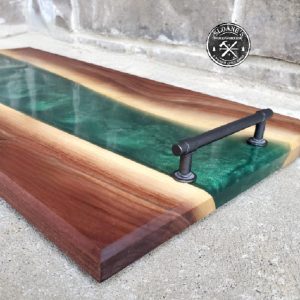 Walnut & Epoxy Resin Charcuterie Boards