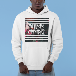 Cubism Pattern White Hoodie