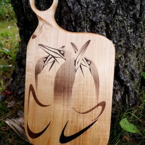 'A Company of Gannets' wooden cutting board/charcuterie board