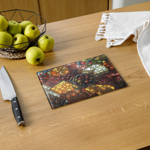 Gilded Graze – Stained Glass Style Cutting Board