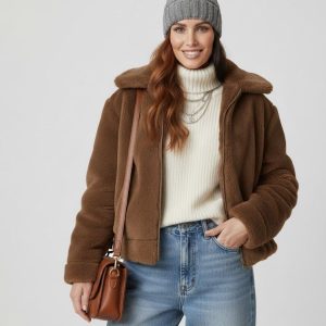 Grey Heather Knitted Lined Pompom Toque Beanie Winter Hat