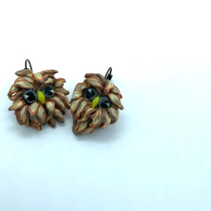 Small Owl Earrings-Cottage Core Earrings - Hand made lever backs- Women’s Jewelry -Gift for Her-Earrings-Fun quirky Owl Earrings