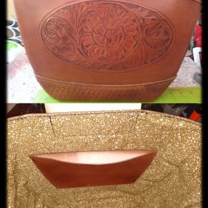 Handmade leather totebag, leather totebag, lined leather totebag, shoulder totebag