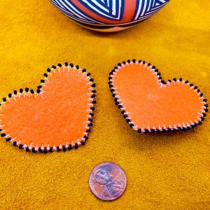 Orange Shirt Day Beaded Heart Pin: Indigenous Beadwork Brooch