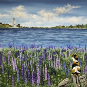 Lupines and Calico Daydream